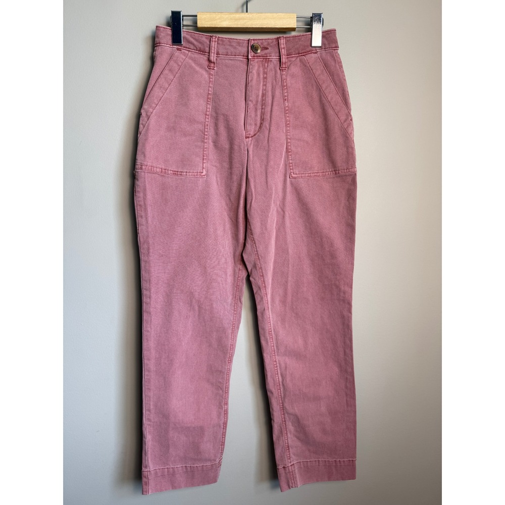 Old Navy Sky High Straight Dusty Birch Utility Pants 0 Workwear Gorpcore Pink